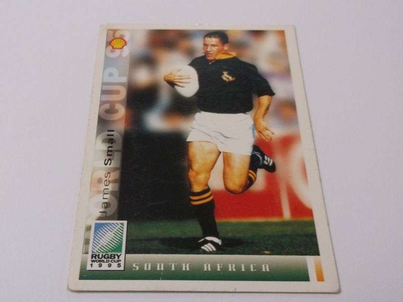 1995 RUGBY WORLD CUP TRADING CARD - SOUTH AFRICA - JAMES SMALL