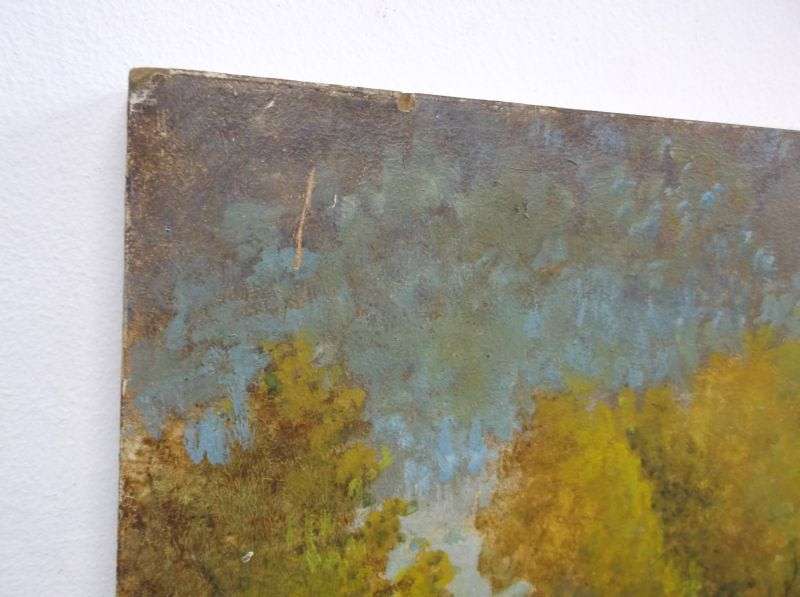 A lovely old original oil on board painting by well known Don Madge dated 1962 - Unframed