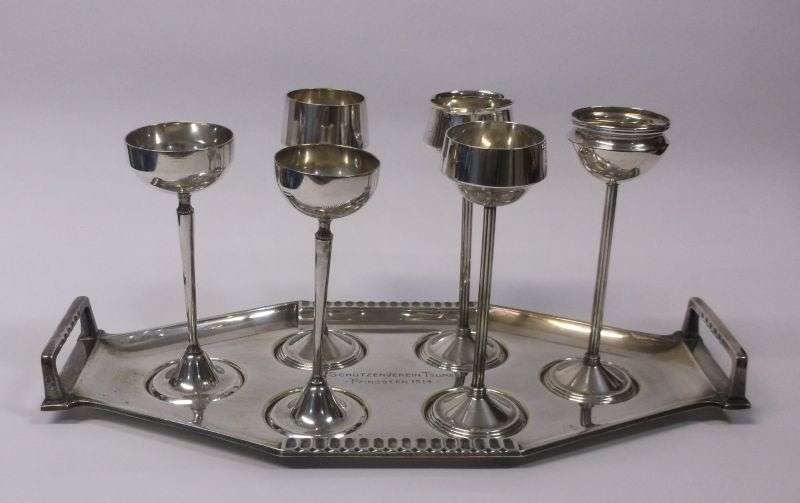 A Fabulous Antique ceremonial drinking set by WMF ....Dated 1914....Tsumeb ...COOL !!!
