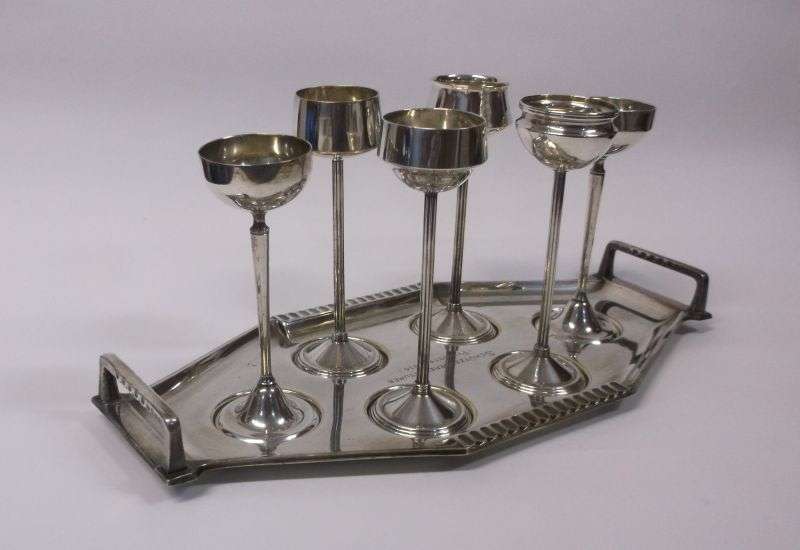 A Fabulous Antique ceremonial drinking set by WMF ....Dated 1914....Tsumeb ...COOL !!!