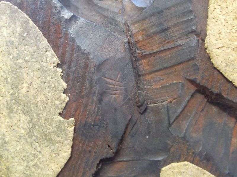 A RARE ORIENTAL ANTIQUE HAND CARVED WOODEN STATUE OF A FISHERMAN WITH HIS APPRENTICE ...AWESOME !!!!