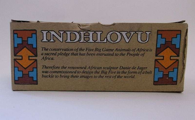 BIG FIVE !!! AN AWESOME BELT BUCKLE DEPICTING THE ""ELEPHANT"" MADE IN THE COLD CAST BRONZE PROCESS