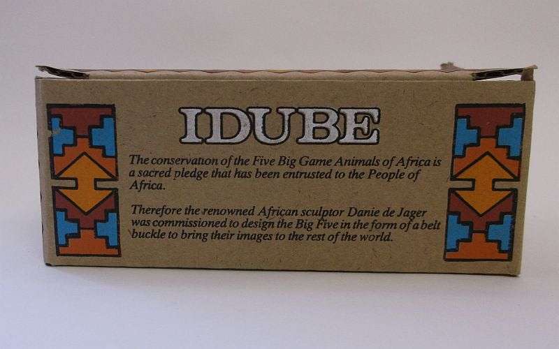 BIG FIVE !!! AN AWESOME BELT BUCKLE DEPICTING THE ""ZEBRA"" MADE IN THE COLD CAST BRONZE PROCESS