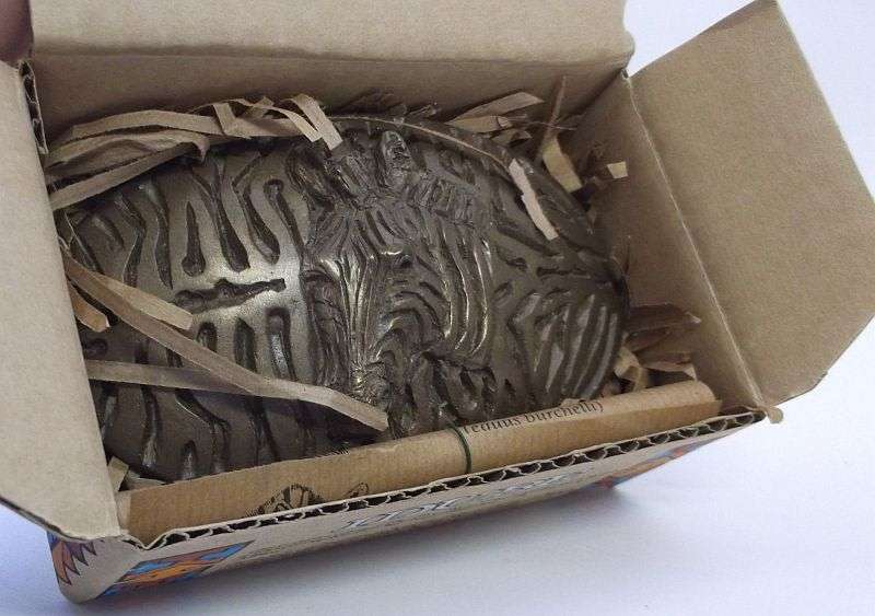 BIG FIVE !!! AN AWESOME BELT BUCKLE DEPICTING THE ""ZEBRA"" MADE IN THE COLD CAST BRONZE PROCESS