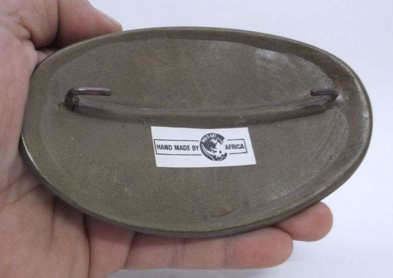 BIG FIVE !!! AN AWESOME BELT BUCKLE DEPICTING THE ""ZEBRA"" MADE IN THE COLD CAST BRONZE PROCESS