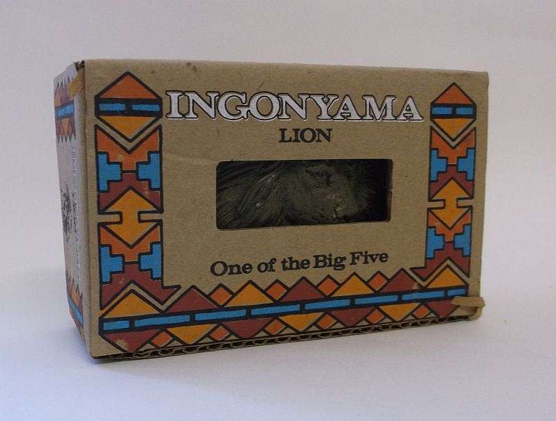 BIG FIVE !!! AN AWESOME BELT BUCKLE DEPICTING THE ""LION"" MADE IN THE COLD CAST BRONZE PROCESS