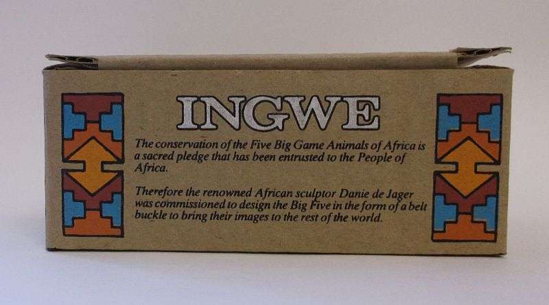 BIG FIVE !!! AN AWESOME BELT BUCKLE DEPICTING THE ""LEOPARD"" MADE IN THE COLD CAST BRONZE PROCESS