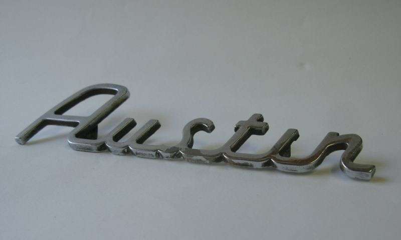 TOO COOL !! A VINTAGE ""AUSTIN"" CAR BADGE DESIGNED BY J FRAY ....HARD TO FIND AWESOME PIECE !!
