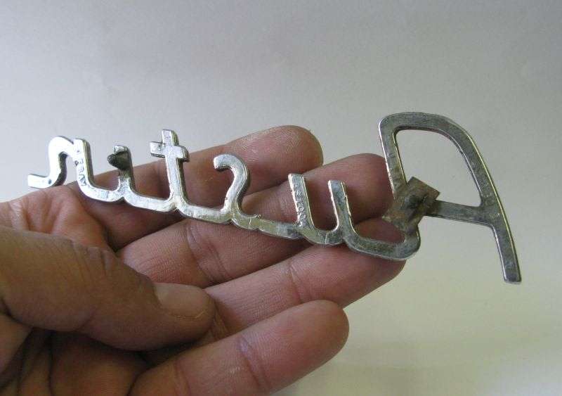 TOO COOL !! A VINTAGE ""AUSTIN"" CAR BADGE DESIGNED BY J FRAY ....HARD TO FIND AWESOME PIECE !!