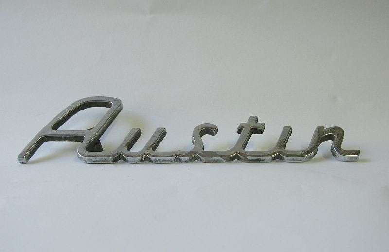 TOO COOL !! A VINTAGE ""AUSTIN"" CAR BADGE DESIGNED BY J FRAY ....HARD TO FIND AWESOME PIECE !!