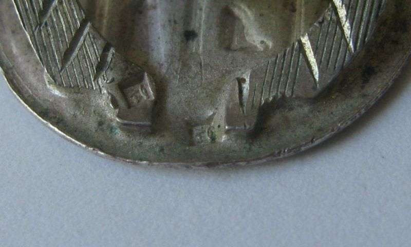 WOW !! RARE FIND !! A STUNNING VINTAGE EGYPTIAN SILVER SCARAB PENDANT WITH BLUE INSETS ....REVIVAL