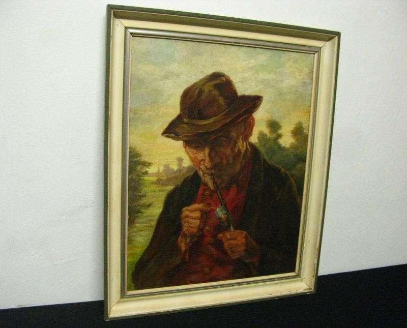 AWESOME !! AN OUTSTANDING OLD ORIGINAL OIL ON CANVAS BY GERMAN ARTIST W SCHWANEN ...WOW !!!