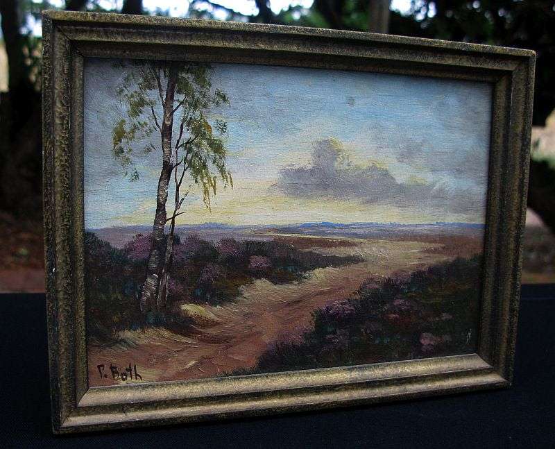 A BRILLIANTLY EXECUTED ORIGINAL MINIATURE OIL ON BOARD PAINTING SIGNED BY THE ARTIST ...AWESOME !!