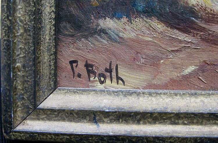 A BRILLIANTLY EXECUTED ORIGINAL MINIATURE OIL ON BOARD PAINTING SIGNED BY THE ARTIST ...AWESOME !!