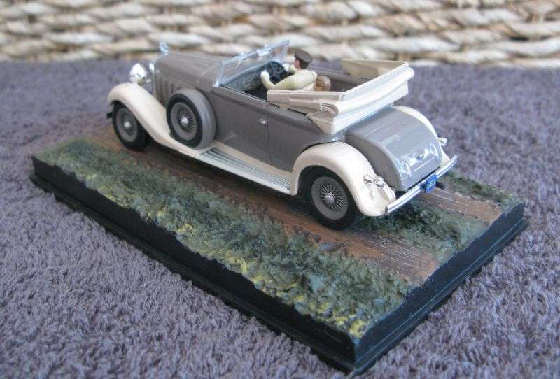 A 1:43 SCALE DIE CAST METAL MODEL OF THE HISPANO-SUIZA AS SEEN IN THE JAMES BOND MOVIE MOONRAKER