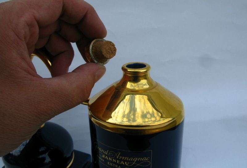 AWESOME RARE FIND !! A VINTAGE LIMOGES PORCELAIN DECANTER IN THE FORM OF AN ALCOHOL STILL ...WOW !!!