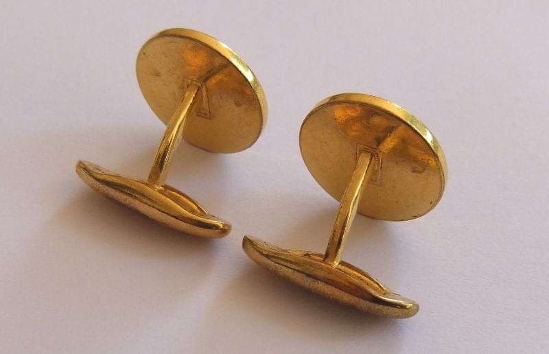 CUFFLINKS - CROWNS & ENAMEL