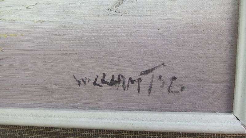 AN AMAZING ORIGINAL OIL ON BOARD OF CHINESE STYLE SAILING BOATS SIGNED BY THE ARTIST !! WOW !!