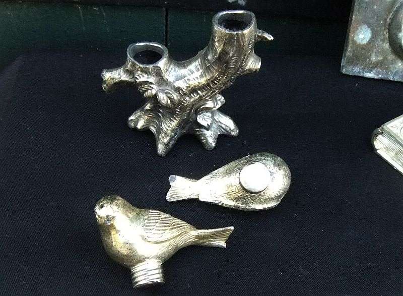 A COLLECTION OF 7 METAL OBJECTS WITH GREAT COLLECTOR APPEAL ...MUST SEE...BID FOR THE LOT !!
