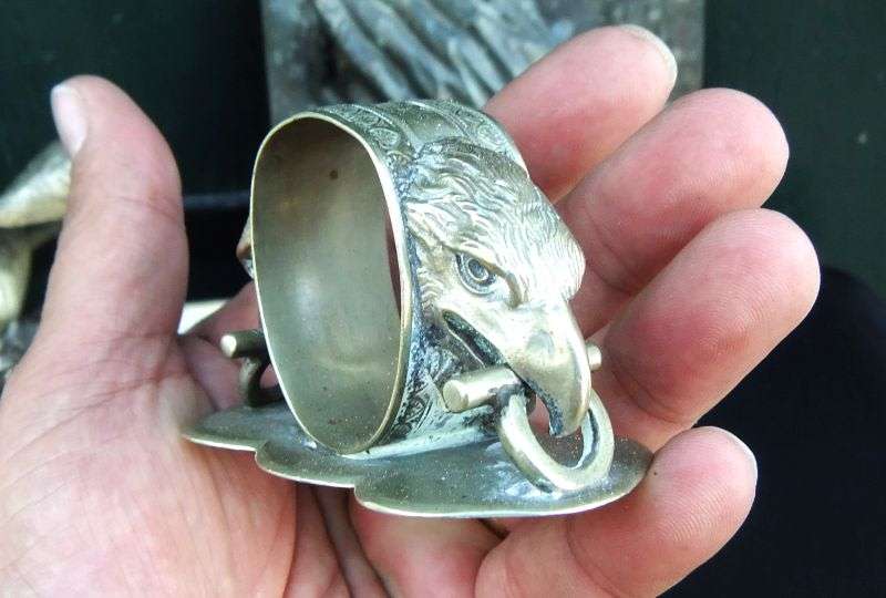 A COLLECTION OF 7 METAL OBJECTS WITH GREAT COLLECTOR APPEAL ...MUST SEE...BID FOR THE LOT !!