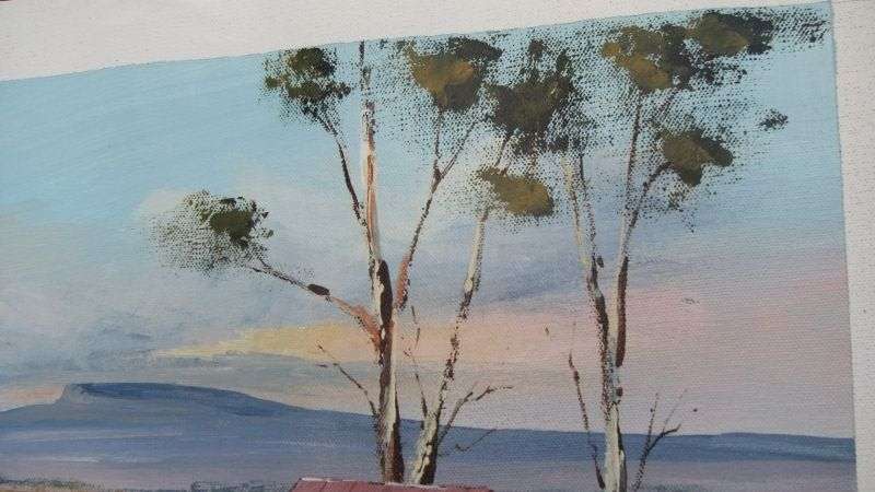 A FABULOUS SA INSPIRED ORIGINAL ACRYLIC ON CANVAS BY PIETER VAN HEERDEN ENTITLED ""PLAASWINKEL""