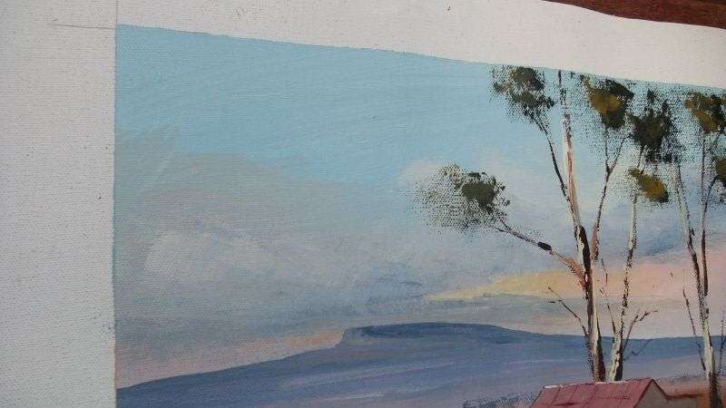 A FABULOUS SA INSPIRED ORIGINAL ACRYLIC ON CANVAS BY PIETER VAN HEERDEN ENTITLED ""PLAASWINKEL""