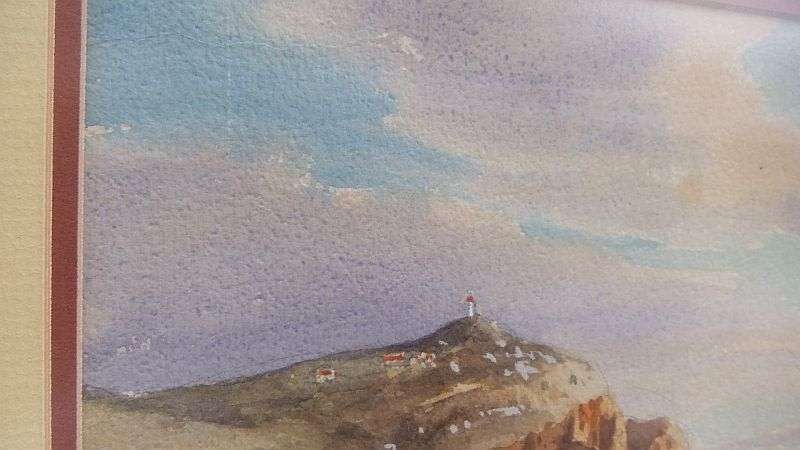 AWESOME INVESTMENT !! AN ORIGINAL WATERCOLOR SEASCAPE BY RENOWNED SA ARTIST GABRIEL DE JONGH !! WOW