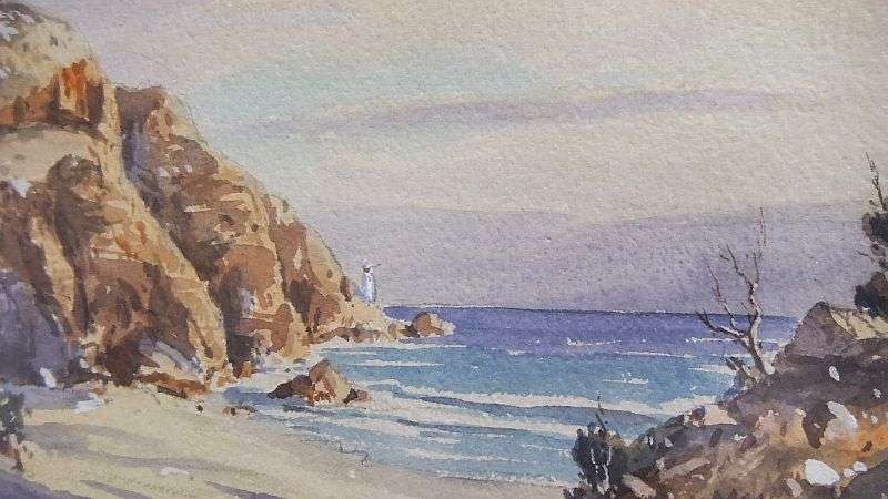 AWESOME INVESTMENT !! AN ORIGINAL WATERCOLOR SEASCAPE BY RENOWNED SA ARTIST GABRIEL DE JONGH !! WOW