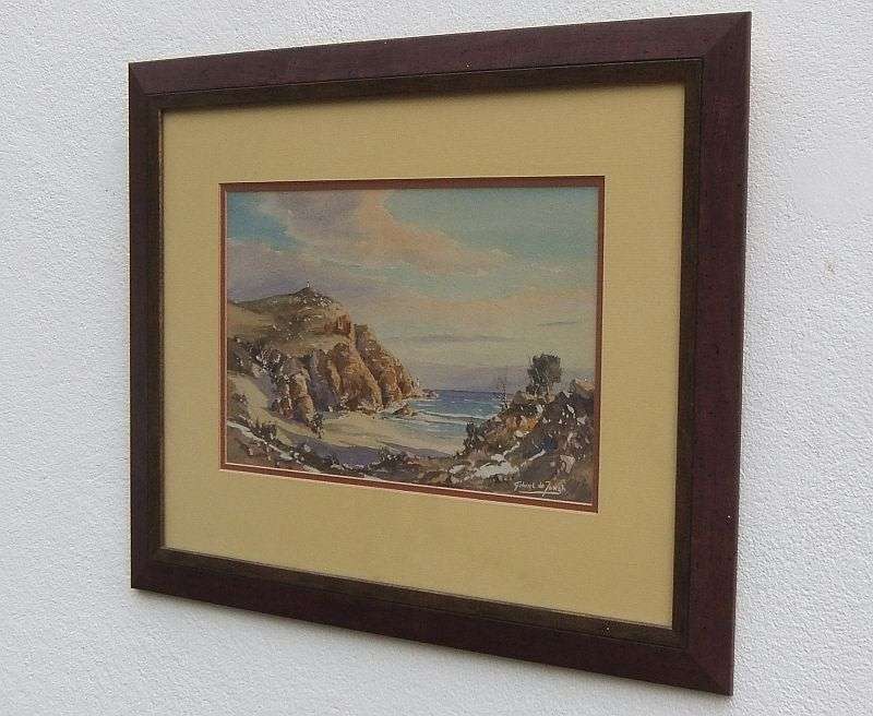 AWESOME INVESTMENT !! AN ORIGINAL WATERCOLOR SEASCAPE BY RENOWNED SA ARTIST GABRIEL DE JONGH !! WOW