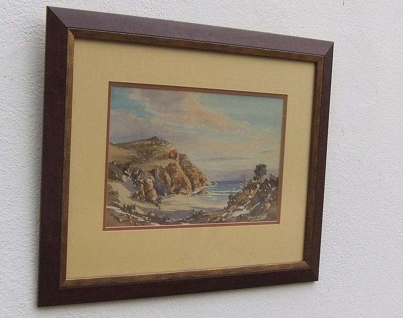 AWESOME INVESTMENT !! AN ORIGINAL WATERCOLOR SEASCAPE BY RENOWNED SA ARTIST GABRIEL DE JONGH !! WOW