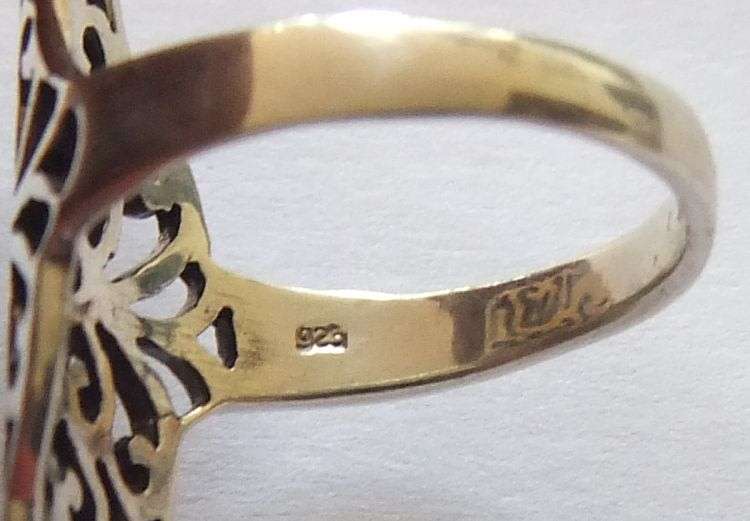 A Bold and Beautiful Wide Solid Sterling Silver ring with Amazing detail !! No Combining Fees !!