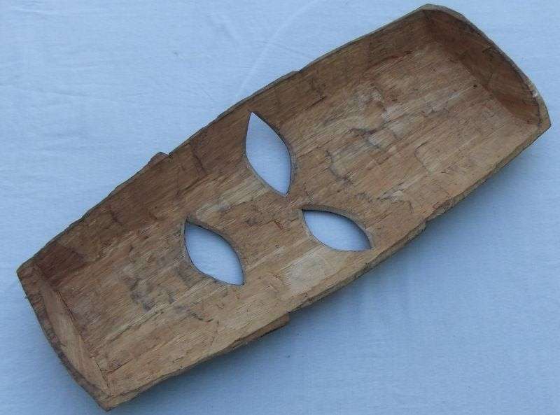 What a find !! A large and colorful Vintage carved solid wood Traditional African mask !!