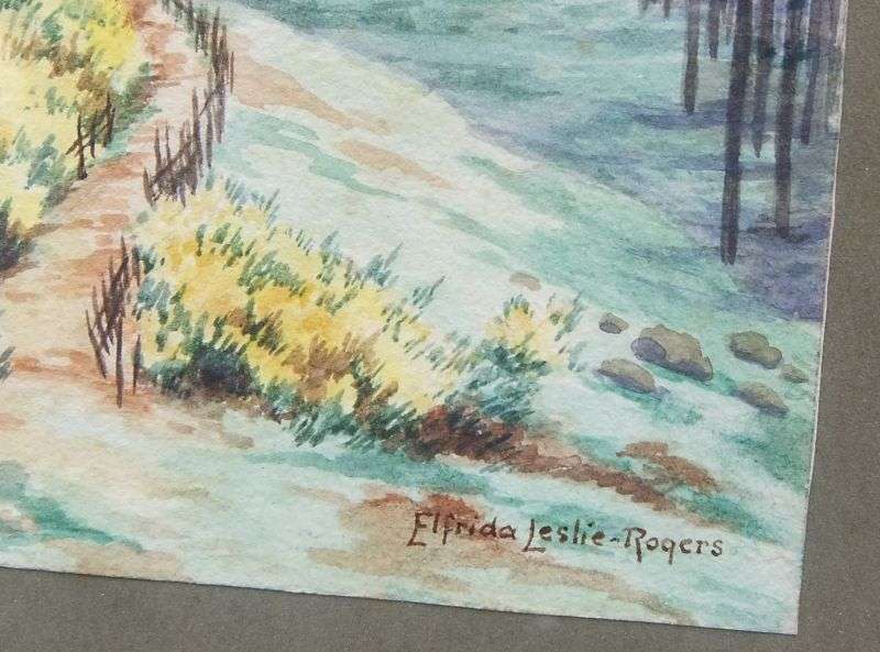WoW !! WoW !! Three Magical original Watercolor paintings signed by the artist Elfrida Leslie-Rogers