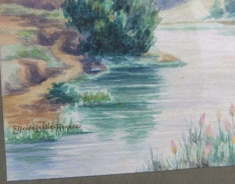 WoW !! WoW !! Three Magical original Watercolor paintings signed by the artist Elfrida Leslie-Rogers