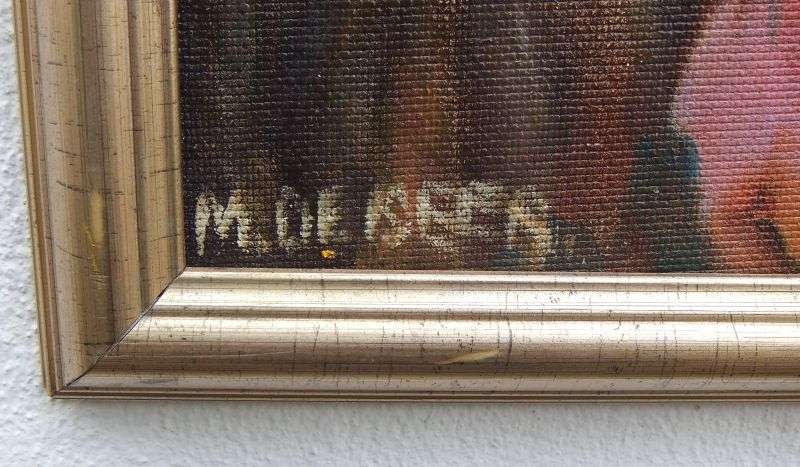 A Big Eye Catching original oil on board of an ""Oupa in thought"" signed M.De Beer ...Cool !!