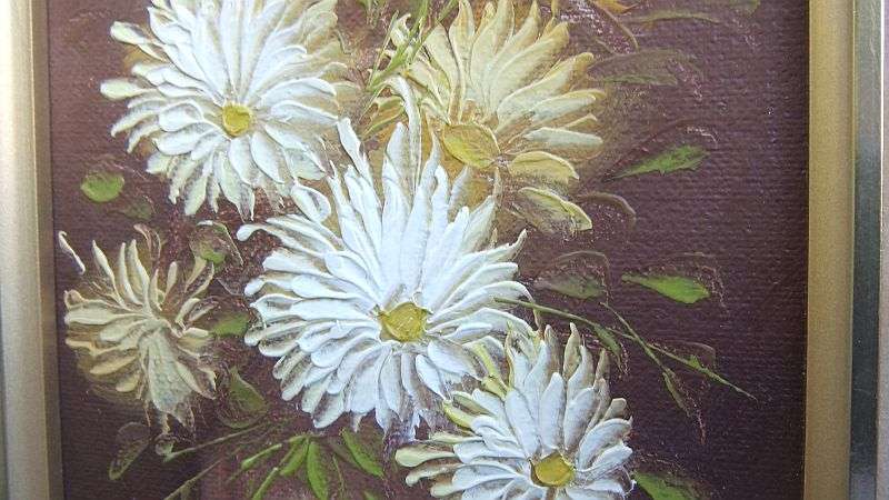 A CHARMING ORIGINAL VINTAGE OIL ON BOARD BY WELL KNOWN AMERICAN ARTIST ROBERT COX !! WOW !!