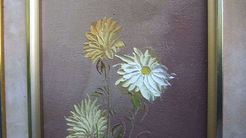 A CHARMING ORIGINAL VINTAGE OIL ON BOARD BY WELL KNOWN AMERICAN ARTIST ROBERT COX !! WOW !!