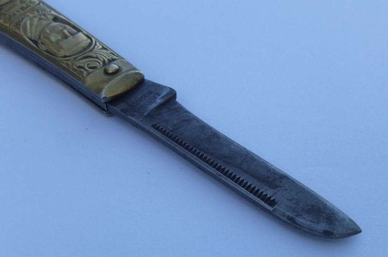 A RARE 1961 REP OF SA POCKET KNIFE FEATURING PAUL KRUGER AND WINDHOEK KNIFE MAKER A.ROSENTHAL