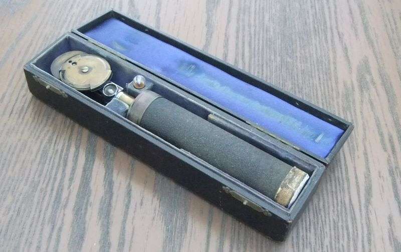 SUPER RARE FINDS !! THREE OLD DOCTORS OPTHALMOSCOPES IN THEIR ORIGINAL BOXES !! WOW !!