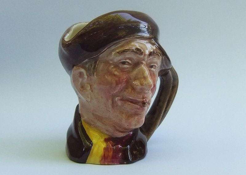 A RARE SIZE VINTAGE ROYAL DOULTON CHARACTER JUG TITLED "" ARRY "" DESIGNED BY H. FENTON