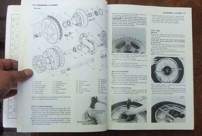 RARE FIND !! VINTAGE 1977 KAWASAKI "" KZ650 "" MOTORCYCLE SERVICE MANUAL !! WOW