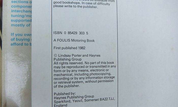 COOL !! A VINTAGE 1982 ""MGB"" GUIDE TO PURCHASE AND RESTORATION MANUAL BY HAYNES !!