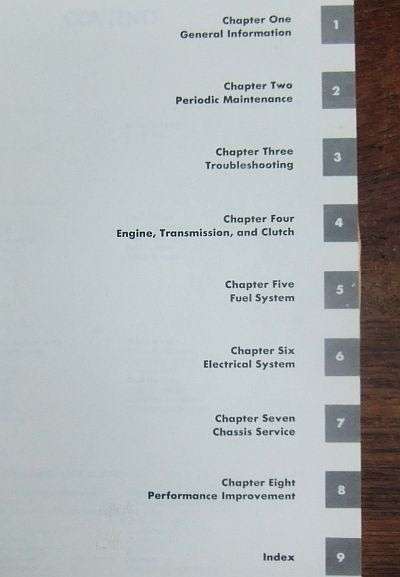 RARE !! VINTAGE 1970`S KAWASAKI KZ400 SERVICE AND REPAIR HANDBOOK BY CLYMER PUBLICATIONS !!