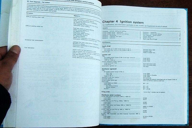 GREAT FIND !! A VINTAGE ""MINI"" OWNERS WORKSHOP MANUAL BY HAYNES FOR MODELS 1969 - 1988...WOW !!