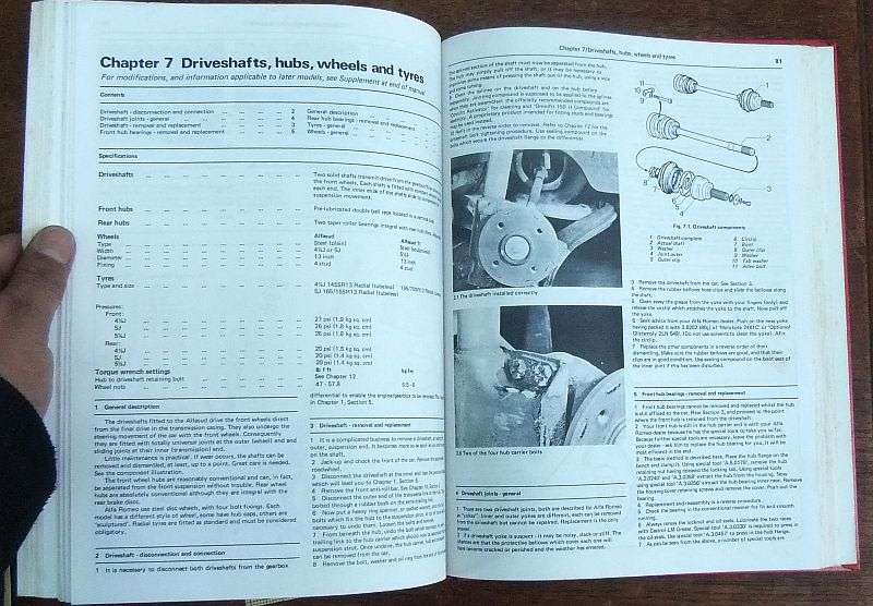 AWESOME !! A VINTAGE ALFA ROMEO OWNERS WORKSHOP MANUAL BY HAYNES FOR MODELS 1974 - 1984 ...WOW !!