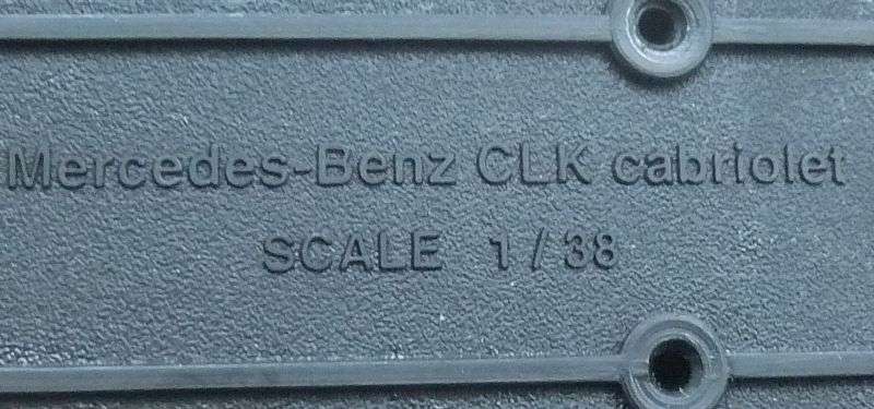 A RATHER SMART 1:38 SCALE DIE CAST METAL MODEL OF THE MERCEDES BENZ CLK  CABRIOLET !! WOW !!