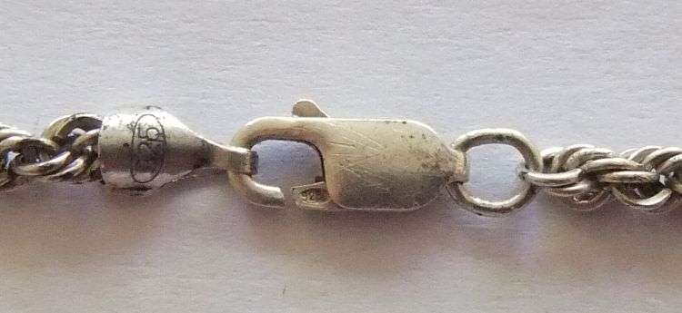 WOW !! A STUNNING TOUGH LOOKING SOLID STERLING SILVER "ROPE" STYLE BRACELET !! ONLY ONE !!