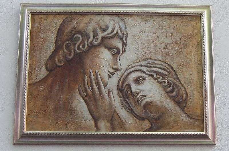 MUST SEE !! AN EXQUISITE ORIGINAL OIL ON BOARD SIGNED BY THE ARTIST TAYLOR ...GRECIAN FIGURES ...WOW