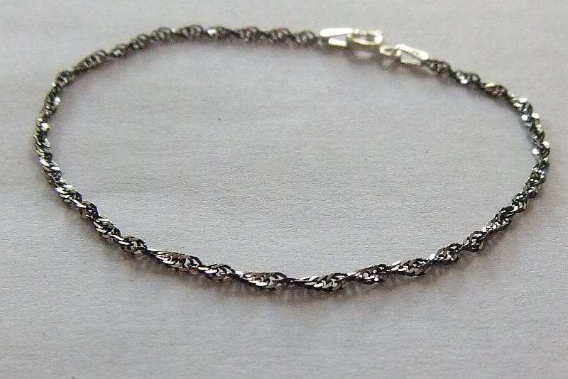 5 AVAILABLE !! NEW DESIGN !! ELEGANT OXIDIZED LOOK STERLING SILVER BRACELETS !! BID PER BRACELET !!