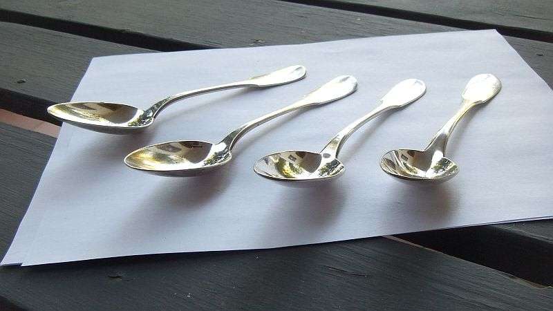 4 MEDIUM SIZED SPOONS BY CHRISTOFLE OF FRANCE